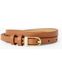 Talbots - Slim Leather Belt - Lyst