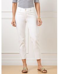 Talbots - Straight Crop Jeans - Lyst