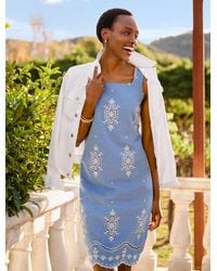 Talbots - Julia Eyelet Shift Dress - Lyst