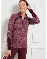 Talbots - Performance Interlock Half-zip Pullover Sweater - Lyst