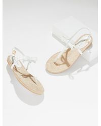 Talbots - Irina Bow Nappa Espadrille Sandals - Lyst