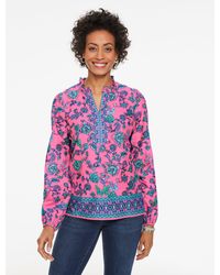 Talbots - Jumping Jacobean Popover Shirt - Lyst