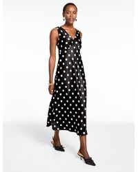 Talbots - Rsvp Satin Midi Dress - Lyst