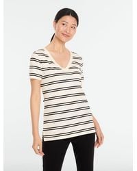 Talbots - Supersoft Jersey Short Sleeve V-neck T-shirt - Lyst