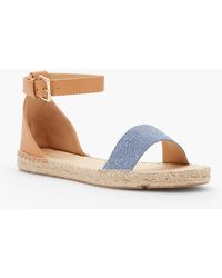 ivy ankle strap espadrille flats