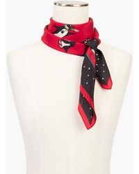 Talbots Dancing Penguin Scarf - Red