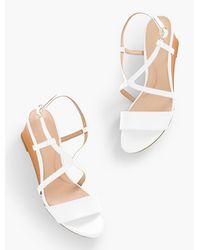 Talbots - Royce Nappa Wedge Sandals - Lyst