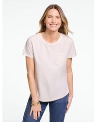 Talbots - Patch Pocket Short Sleeve T-shirt - Lyst