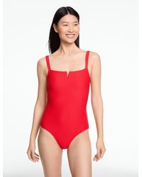 Aqua Club - V-neck One-piece Swimsuit - Lyst