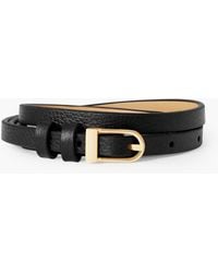 Talbots - Slim Leather Belt - Lyst