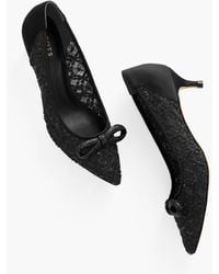 Talbots - Sylvie Bow Kitten Heel Pumps - Lyst