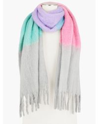 Talbots - Colorblock Luxe Blanket Scarf - Lyst