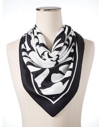 Talbots - Abstract Floral Square Scarf - Lyst