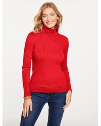 Talbots - Ribbed Turtleneck Sweater - Lyst