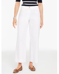 Talbots - Wide Ankle Heritage Twill Pants - Lyst