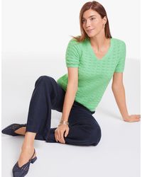 Talbots - Short Sleeve V-neck Pullover Sweater - Lyst