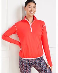 Talbots - Performance Interlock Half-zip Pullover Sweater - Lyst