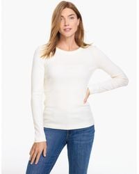 Talbots - Ribbed Long Sleeve Crewneck T-shirt - Lyst