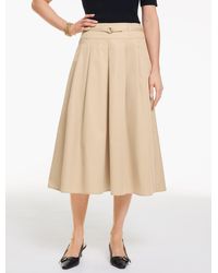 Talbots - Fit & Flare Twill Skirt - Lyst