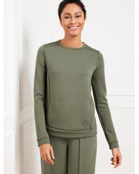 Talbots - Airknit Stretch Pleat Back Pullover Sweater - Lyst