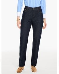 Talbots - Classic Relaxed Straight Leg Jeans - Lyst