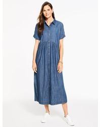 Talbots - Denim Shirtdress - Lyst