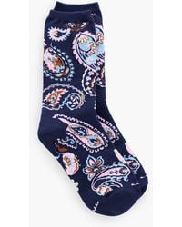 Talbots - Piccadilly Paisley Trouser Socks - Lyst