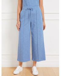 Talbots - Airknit Stretch Wide Crop Pants - Lyst