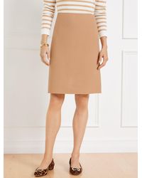 Talbots - Double Face Wool Blend A-line Skirt - Lyst