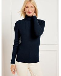 Talbots - Ribbed Turtleneck Sweater - Lyst