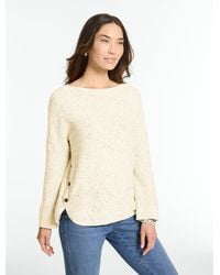 Talbots - Donegal Button Hem Pullover Sweater - Lyst