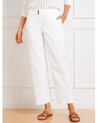 Talbots - New England Crop Chinos Pants - Lyst