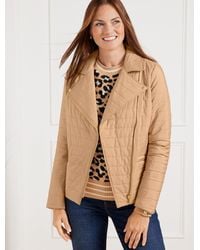 Talbots - Quilted Moto Jacket - Lyst