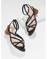 Talbots - Lina Strappy Block Heel Sandals - Lyst