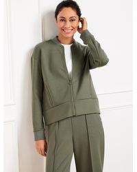 Talbots - Airknit Stretch Bomber Jacket - Lyst