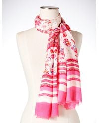 Talbots - Medallion Garden Oblong Scarf - Lyst