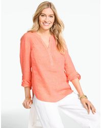 Talbots - Linen Camp Shirt - Lyst