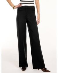 Talbots - Polished Ponte Wide Leg Pants - Lyst
