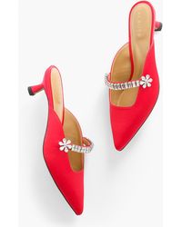 Talbots - Sylvie Mary Jane Satin Mules - Lyst