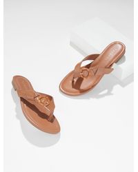 Talbots - Gia Buckle Thong Sandals - Lyst
