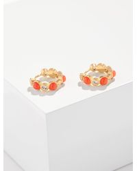 Talbots - Demure Dots Hoop Earrings - Lyst