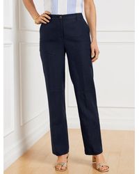 Talbots - Southampton Straight Leg Linen Pants - Lyst