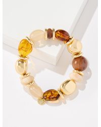 Talbots - Chunky Bead Stretch Bracelet - Lyst
