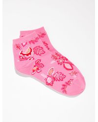 Talbots - Lovely Blossoms Crew Socks - Lyst