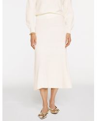 Talbots - Ribbed Fit & Flare Midi Skirt - Lyst