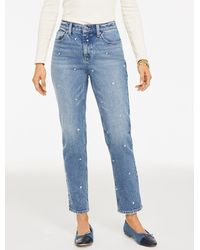 Talbots - Slim Straight Ankle Jeans - Lyst