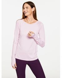 Talbots - Cool Slub Active Long Sleeve T-shirt - Lyst