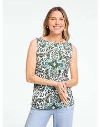 Talbots - Bateau Neck Sleeveless Tank Top - Lyst