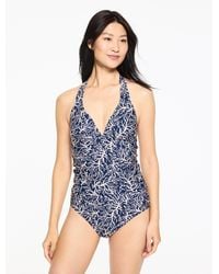 Talbots - Aqua Club Coral Reef Halter Tankini - Lyst