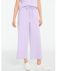 Talbots - Airknit Stretch Wide Crop Pants - Lyst